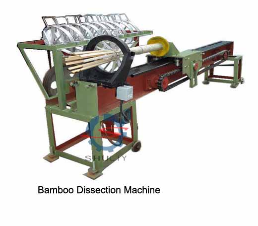 Aplicación de la máquina de disección de bambú en el procesamiento de bambú.